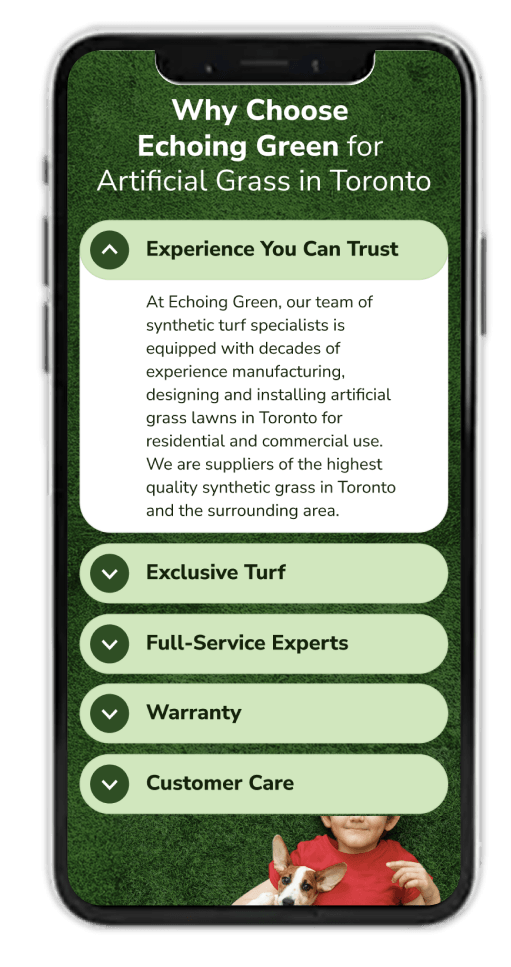 Echoing Green on mobile phone