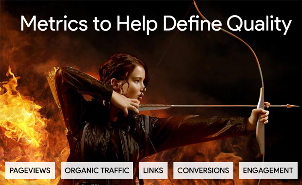 Girl fire borrow arrow defining content metrics